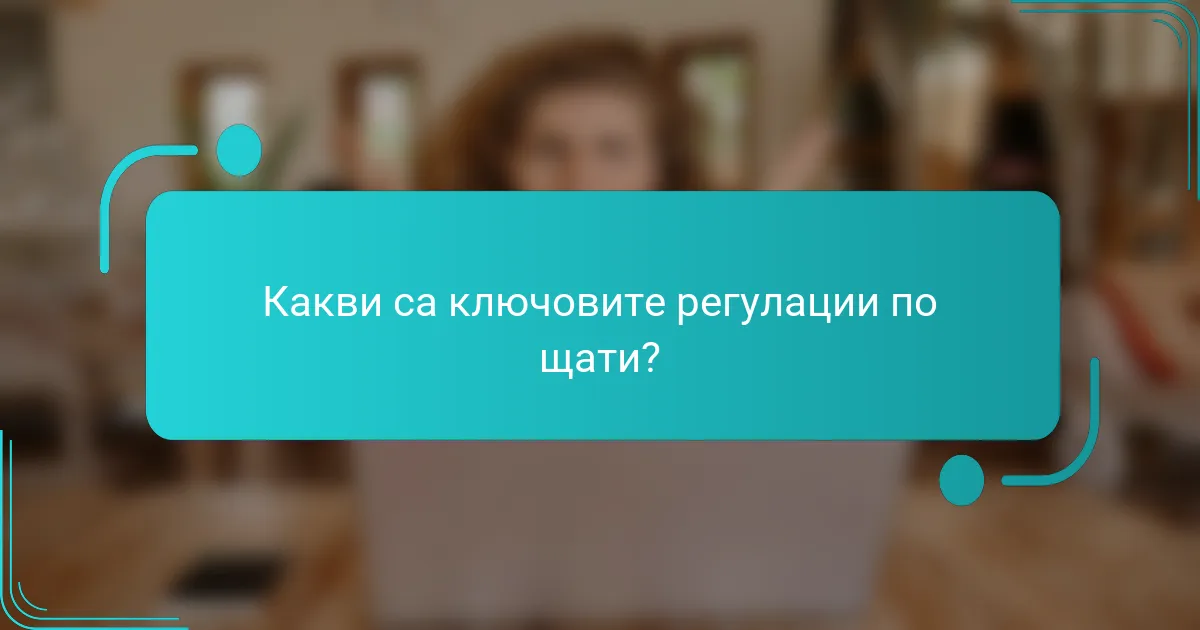 Какви са ключовите регулации по щати?