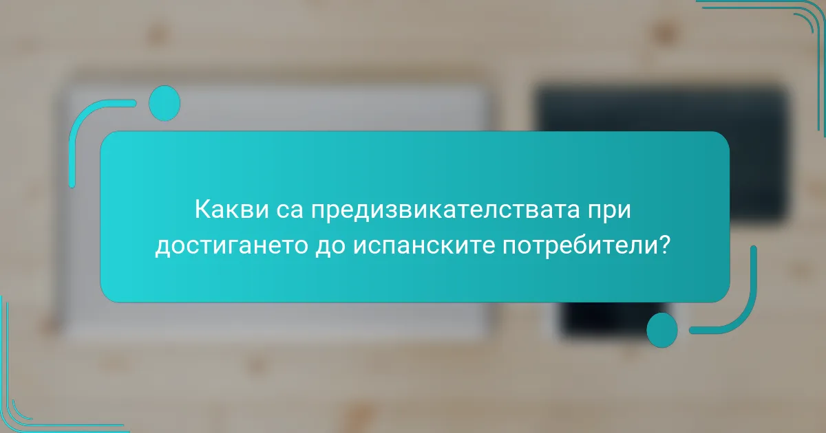 Какви са предизвикателствата при достигането до испанските потребители?