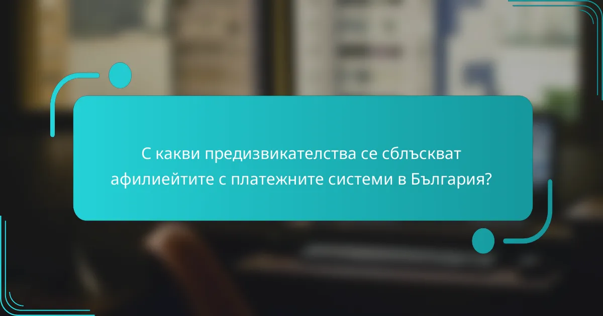 С какви предизвикателства се сблъскват афилиейтите с платежните системи в България?